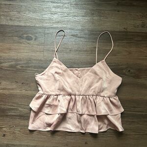 Lush Blush Pink Ruffle Camisole